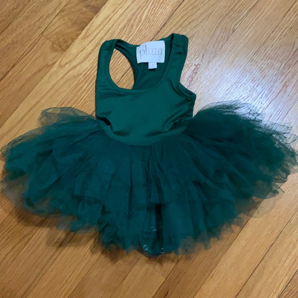 Plum 1yr tutu leotard in emerald